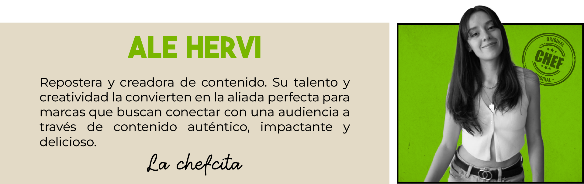 ale hervi influeners para mi marca plannerz lab