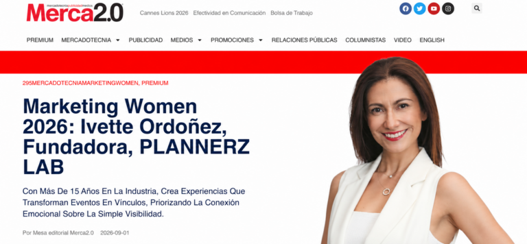 Revista Merca 2.0 Ivette Ordoñez Marketing Women Plannerz Lab México